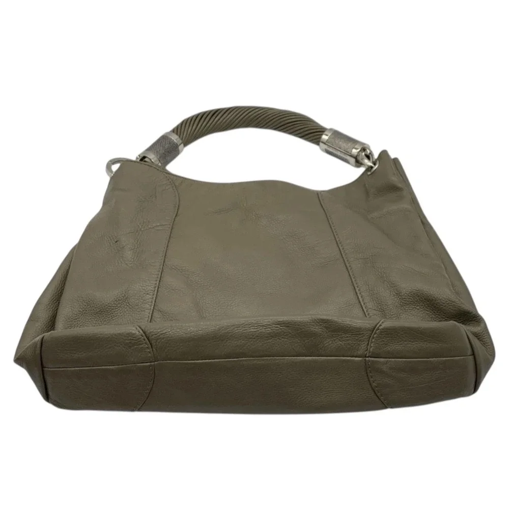 Michael‎ Kors Tonne Shoulder Bag Hobo Taupe Leather Designer Purse Handbag
